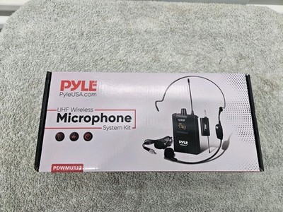 Pyle UHF Wireless Microphone System Kit LED Digital Display Screens PDWMU112