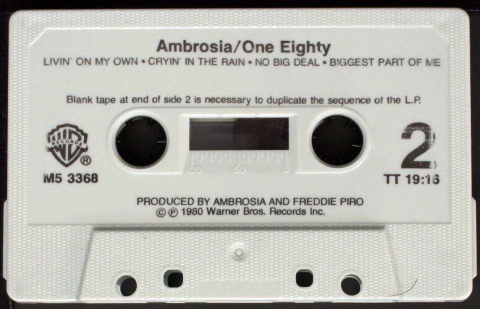 Ambrosia - One Eighty - MC Cassette [NH16069] USA Foto 4 de 4