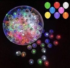 100Pcs Multicolor LED Balloon Lights, Rainbow...