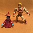 Vintage He-Man MOTU Mattel Thunder Punch 1984 Action Figure & Orko Power Loose
