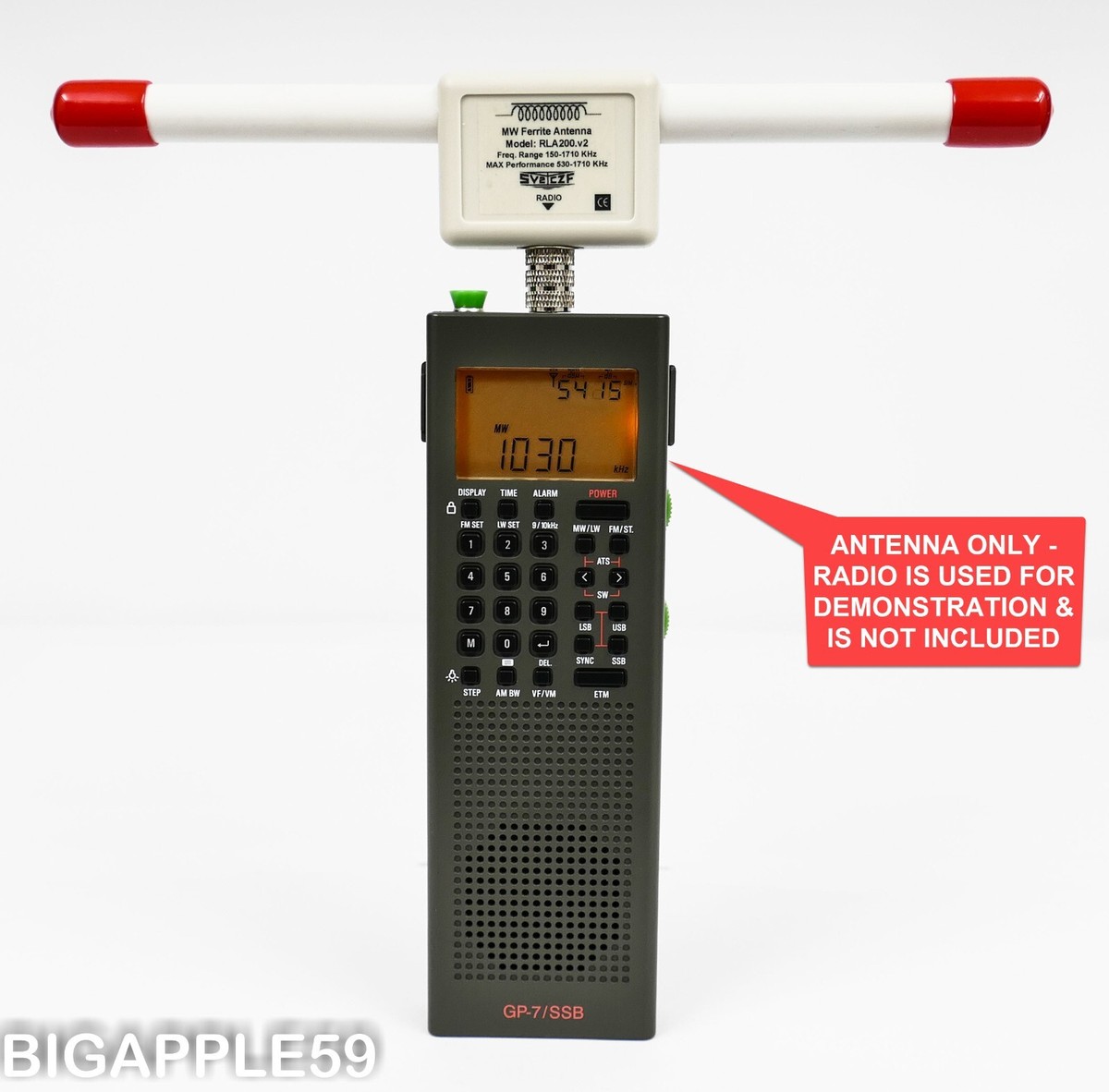 TECSUN Antenna Whip In Acciaio Per Radio PL300WT/PL310/PL380/DR920/R9012 - Foto 2