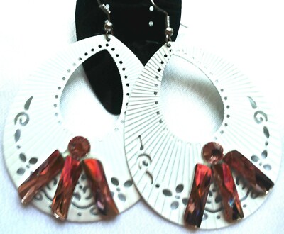 Boucles D'oreilles, Anneaux Et Chaînes En Métal Argenté - Sans Nickel - Neufs Avec étiquettes