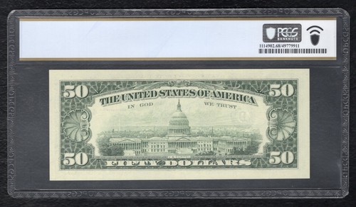 FR. 2125-D* 1993 $50 *STAR* FRN CLEVELAND, OH PCGS BANKNOTE GEM UNC-68PPQ (AG) - Picture 2 of 2