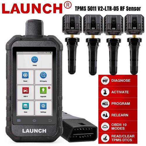Programa de monitoreo de presión de neumáticos LAUNCH Creader 5011 V2 TPMS y sensor de RF LTR-05 - Imagen 25 de 26