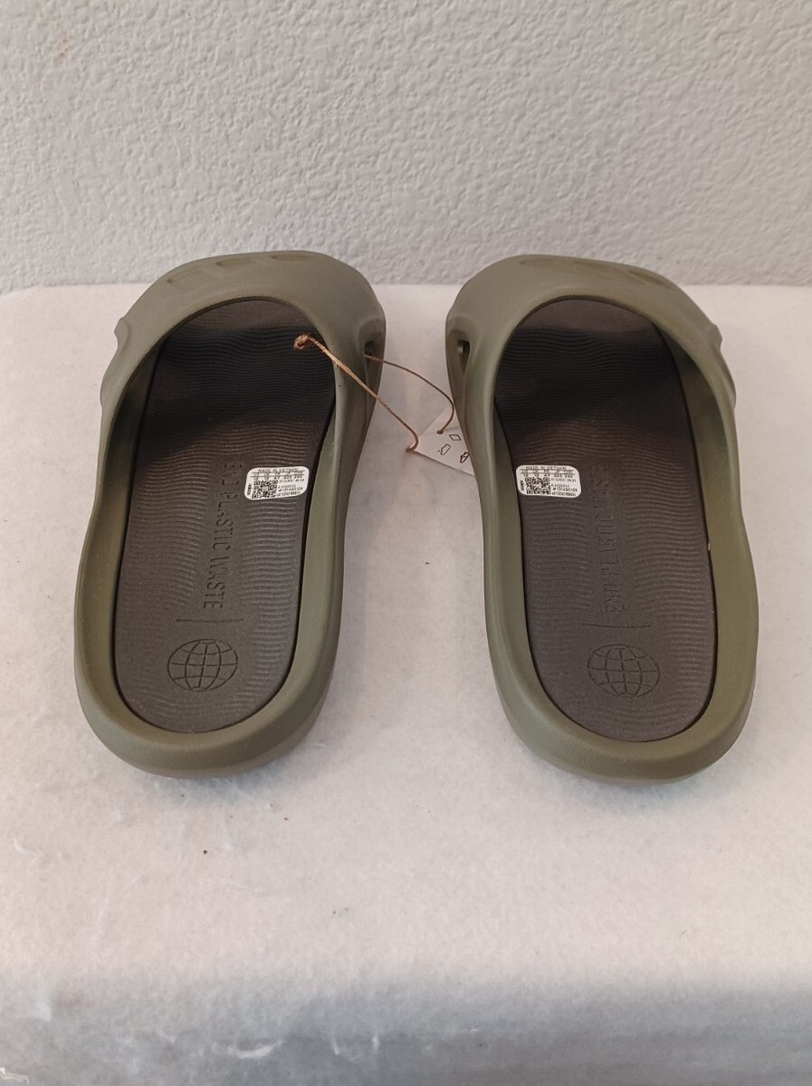New Men's Adidas Adicane Slides/Sandals (HQ9914) Olive Green