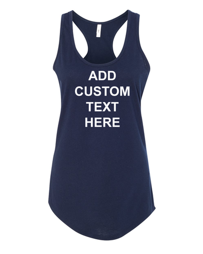 Womens Tank Top Custom Personalized T Shirts Your Own Text Business Name Gift - Picture 8 of 12