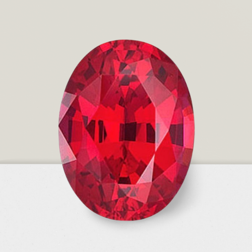Ruby Oval Cut Gemstone 9 Cts - 16x12 mm Lustrous Loose Gem - Picture 2 of 6
