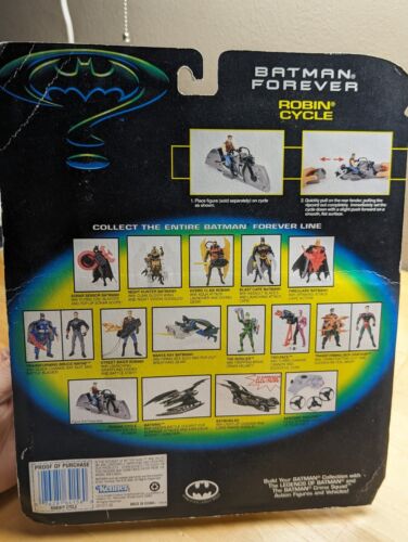 Nos Kenner Batman Forever Robin Cycle mit Ripcord Racing 1995 Neu (Ai) - Bild 6 von 7