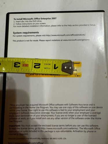 Microsoft Office Enterprise 2007 Home Use mit Key Word PowerPoint Excel Groove - Bild 3 von 3