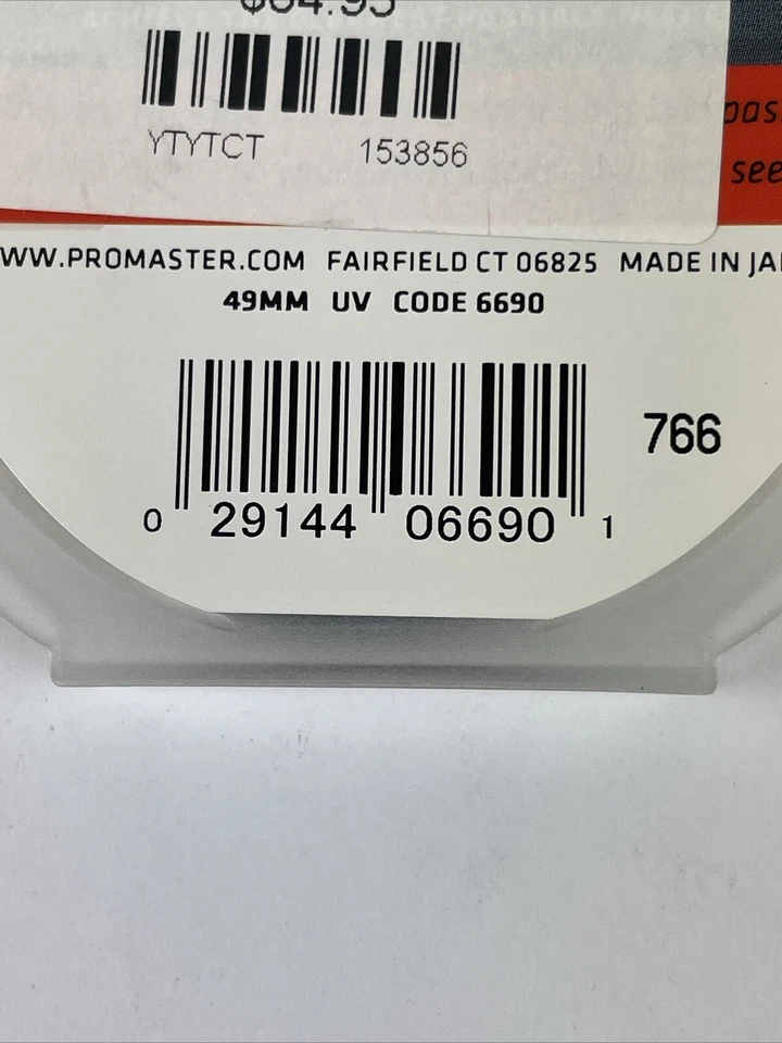 Promaster #6690 HGX Prime UV Filter 49mm w/Repellamax New In Box - Image 4 of 4