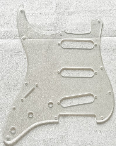 For Fender Stratocaster Start SSS 11 Hole Guitar Pickguard Clear Transparent - Picture 4 of 4