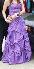 PROM DRESS - Gorgeous Purple with Blue light shine from DEB Size 11/12