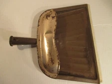 Vintage JV Reed Louisville Copper Color Metal Dust Pan Dustpan USA 