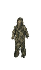 Mil-Tec Ghillie Anzug Anti-Feuer Basic Camouflage Jagd Paintball Woodland Camo