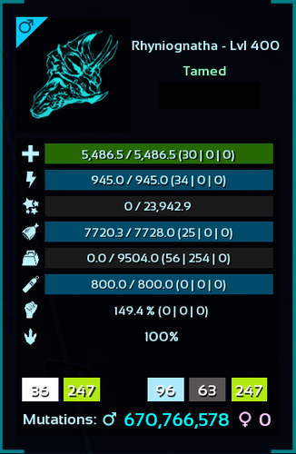 9500 MAX WEIGHT Rhyniognatha ARK🌸 Survival Ascended ASA PVE (Rhynio/Bug) - Picture 53 of 57