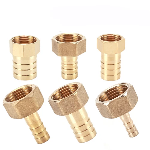 Conector de cola de manguera de barra recta de latón hembra/macho BSP para agua aire tubo de combustible - Imagen 4 de 6
