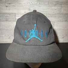 RARE Vintage 90s Nike Black Blue Air Jordan 23 Snapback Classic Jumpman Logo Hat