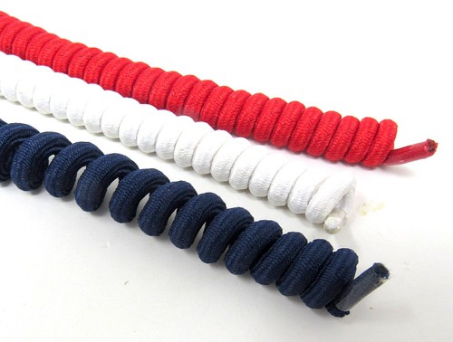 3 rot weiß blau Spiralschnürsenkel keine Kopfschmerzen Sonnenblende 6 in patriotisch 4. Juli #36 - Bild 2 von 6