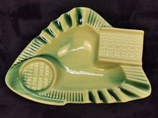 Beauceware Vintage Ceramic Ashtray with Unique Green Design Canada