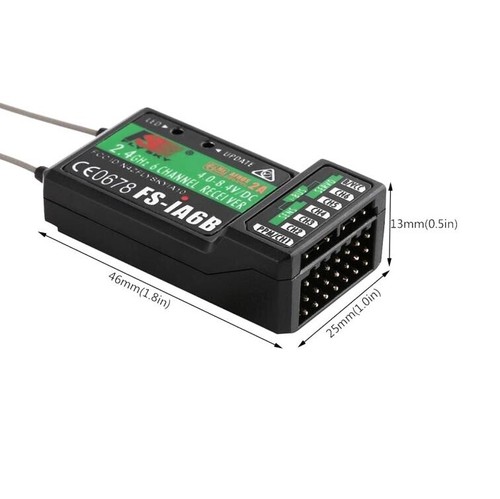 FLYSKY FS-IA6B Receiver 2.4GHz 6ch PWM/PPM/i-BUS Output For RC Drone Plane - Picture 5 of 5
