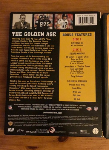 Pittsburgh Steelers The Complete History & Super Bowl XLIII DVDs NFL Football - Picture 3 of 8