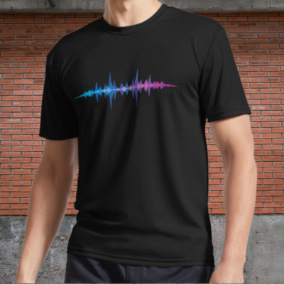 Audio spectrum Active Logo T-Shirt Funny Size S to 5XL