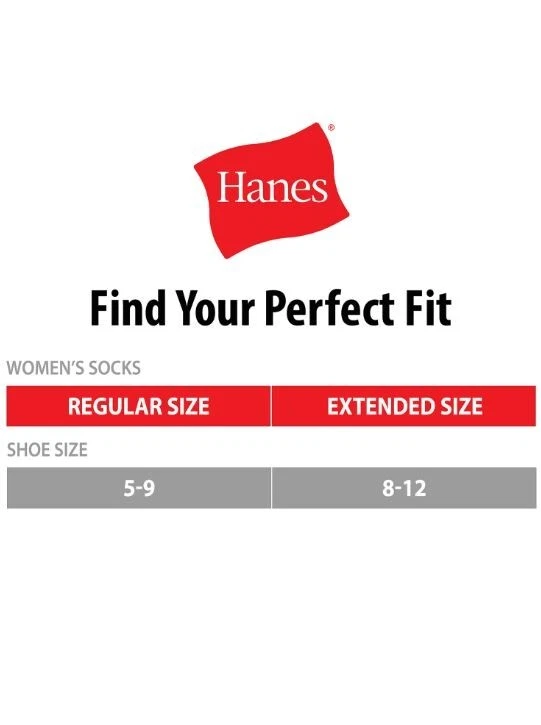 Calcetines protectores de tacón Hanes Originals para mujer 6 pares zapatos talla 5-9 Foto 4 de 4