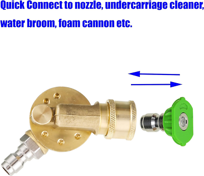 #ad #ad Gutter Cleaner Attachment Pivoting Coupler for Pressure Washer Nozzle 240 D... $17.11