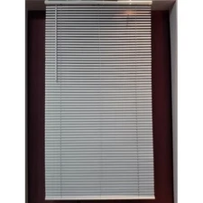 Project Source 1-in Slat Width 48-in x 64-in Cordless White Vinyl Blinds