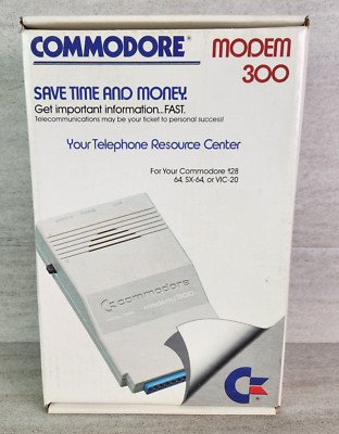 Vintage Commodore 64 Modem 300 Box Only - Great Condition NO Modem