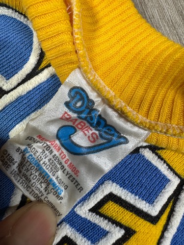 Vintage 80s Disney Baby Mickey Mouse Sweatshirt Sweater Disney Babies Newborn - Picture 2 of 8