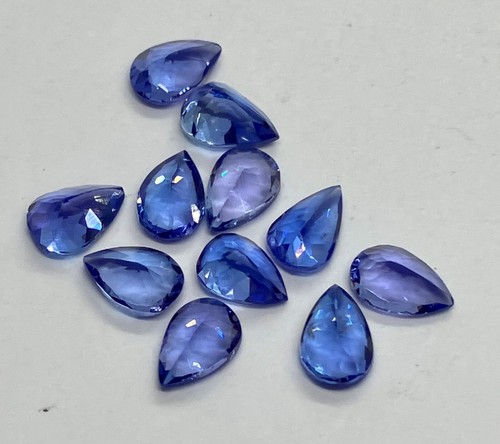 Piedras preciosas sueltas corte pera tanzanita natural AAA para hacer todo tipo de joyas - Imagen 12 de 24