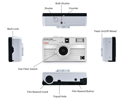 【定価の20% OFF】 Kodak EKTAR H35N ピンク Amazon.com : Kodak EKTAR H35N Half Frame Film Camera Bundle with