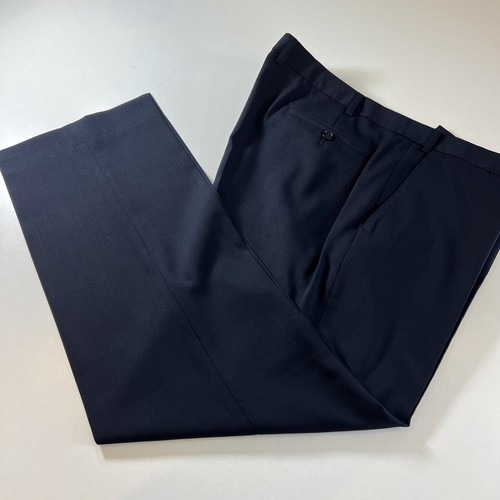 M&S Navy Suit Regular Fit Wool Blend 2 Piece Suit C46M W42 L29 - Picture 16 of 18