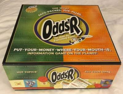 ODDS R ADULT PARTY GAME - COMPLETE - The Odds Are On Everything Game! Wanna Bet?