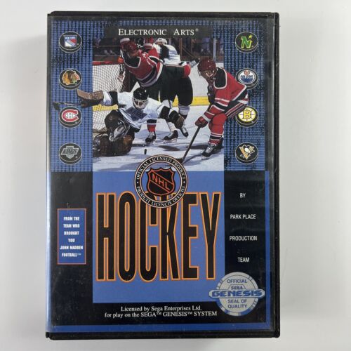 GENESIS ELECTRONIC ARTS HOCKEY CIB completo con manuale, testato! Spedizione gratuita - Foto 2 di 12