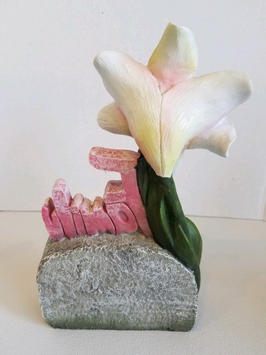 Polyresin Lawn Garden Patio Inspirational Family Flower Decoration - Picture 6 of 6