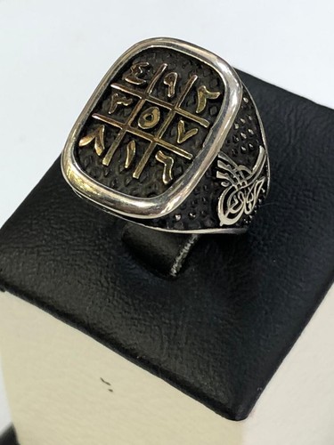 Men Silver 925 Sterling The Secret Engraved Ring,Luxury,خاتم فضة السر نقش يدوي - Picture 2 of 5