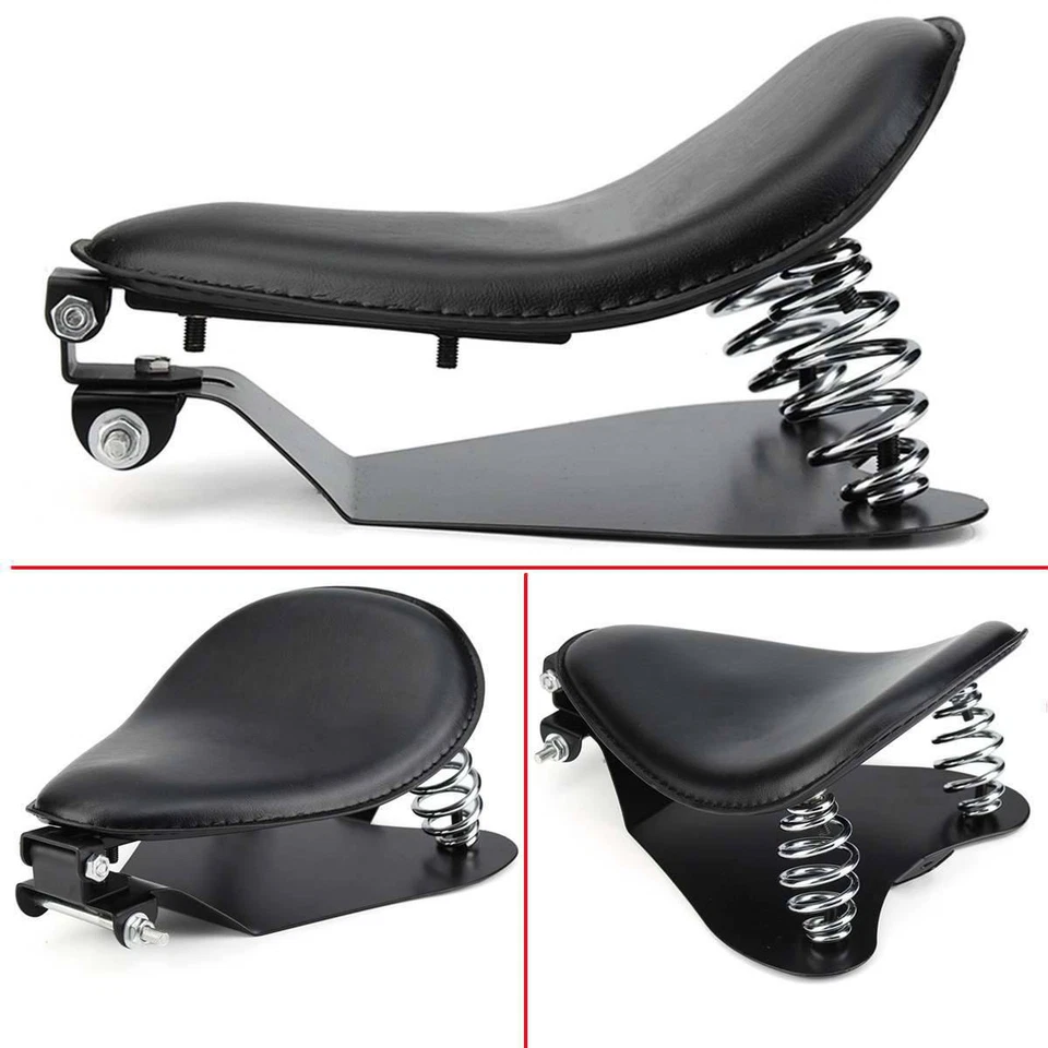 Soporte de resorte de motocicleta negro solo asiento bandeja para Honda Shadow VLX600 Bobber EE. UU. Foto 2 de 4