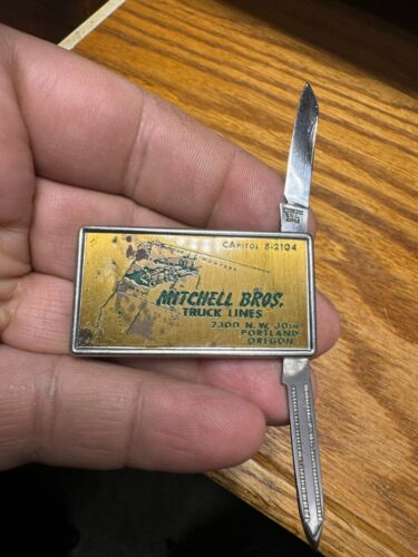 Vintage Mitchell Bros Truck lines money clip hard to find - Picture 2 of 4