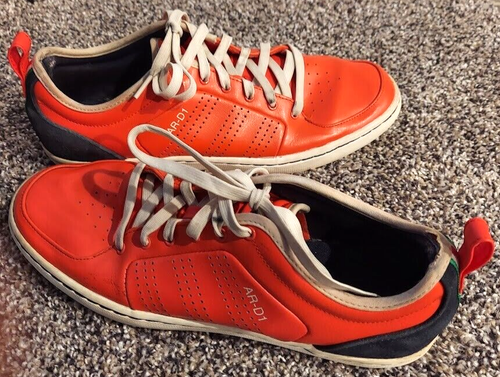 Rare Adidas Mens AR-D1 Orange Lace-Up Low Top Sneaker Shoes Size 10 - Picture 3 of 9