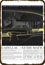 1960 Cadillac W Guide-matic Headlight Control Vnlk Decorative Replica Metal Sign