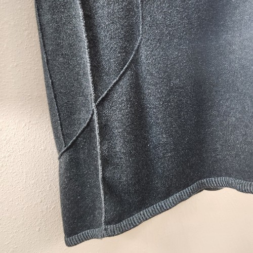 Indigenous Peru Womens S Organic Cotton Fair Trade Open Long Cardigan Dark Gray - Picture 6 of 10