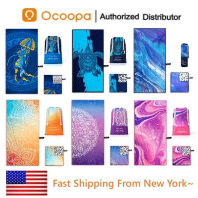 OCOOPA Microfiber Beach Towel Fast Drying Oversize Ocean Sand Free Extra soft