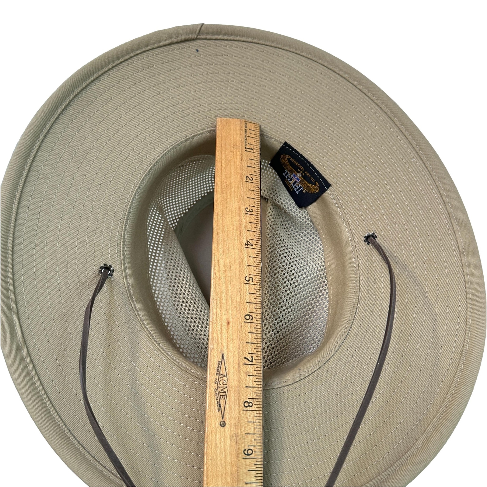 Henschel Hat Safari Breathable Size S Tan Canvas USA Holiday Sun Travel