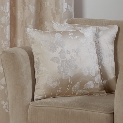 Cushion Covers Throw Jacquard Sofa Pillow Cases - 17"x17" Inch Butterfly Meadow - Picture 5 of 9