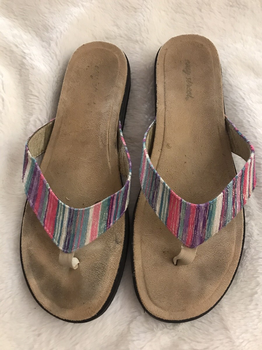 Easy Street Multicolor Stevie Women's Thong Sandals Flip Flops