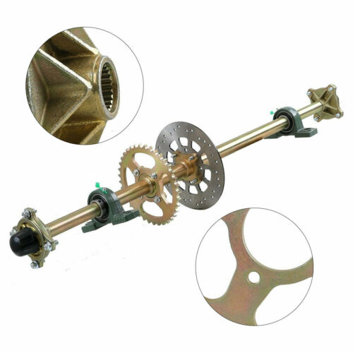 44" ATV Go Kart Hinterachse Kit 44 Zoll komplett, Ritzel Nabe, Bremsscheibe - Bild 4 von 13