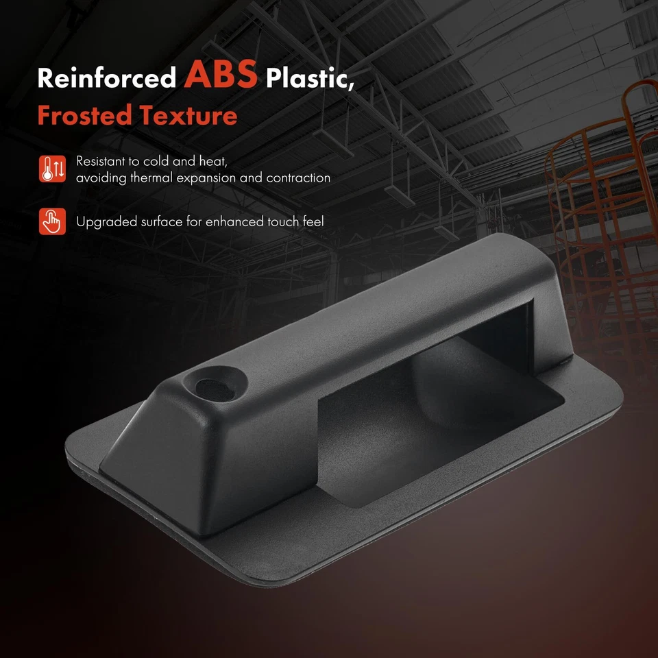 Manija de puerta exterior izquierda izquierda izquierda negra con cerradura para Chevrolet C3500HD Foto 3 de 4