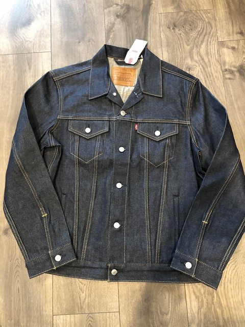 levis raw denim jacket